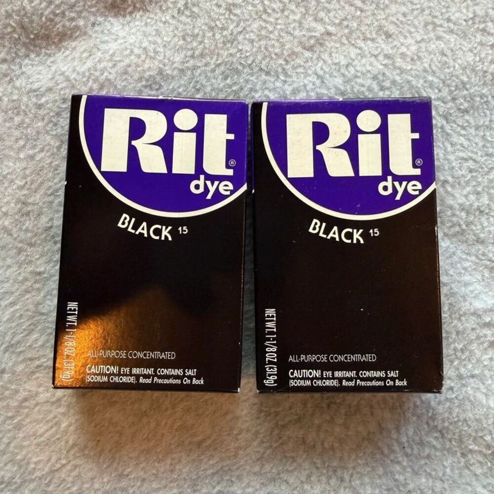 2 boxes black Rit fabric dye
